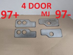 Jeep XJ MJ Latch Brace Kit - Weld-On Reinforcement for Cherokee & Comanche Doors (Pair)
