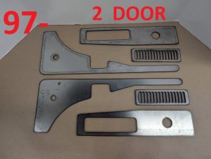 Jeep XJ MJ Latch Brace Kit - Weld-On Reinforcement for Cherokee & Comanche Doors (Pair)