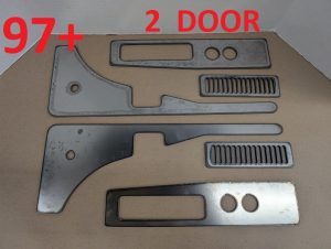 Jeep XJ MJ Latch Brace Kit - Weld-On Reinforcement for Cherokee & Comanche Doors (Pair)